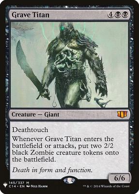 Grave Titan card from The List Reprints