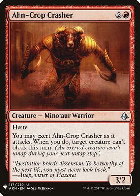 Ahn-Crop Crasher card from The List Reprints