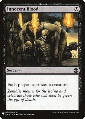 Innocent Blood card from The List Reprints
