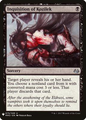 Inquisition of Kozilek card from The List Reprints
