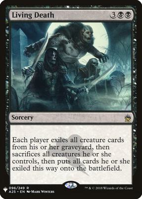 Living Death card from The List Reprints