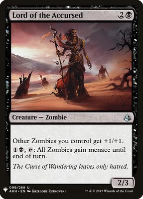 Lord of the Accursed card from The List Reprints