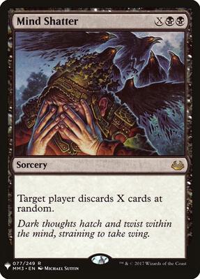 Mind Shatter card from The List Reprints