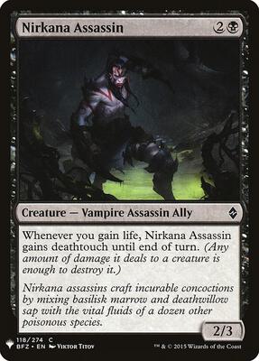 Nirkana Assassin card from The List Reprints