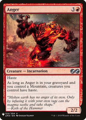 Anger (UMA) card from The List Reprints