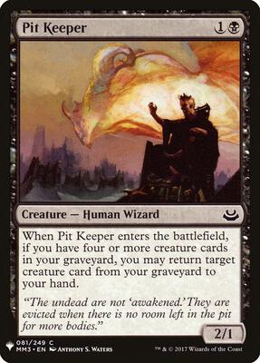 Pit Keeper card from The List Reprints