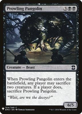 Prowling Pangolin card from The List Reprints