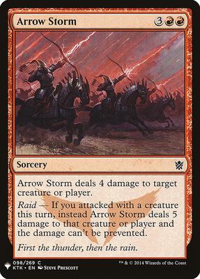 Arrow Storm card from The List Reprints