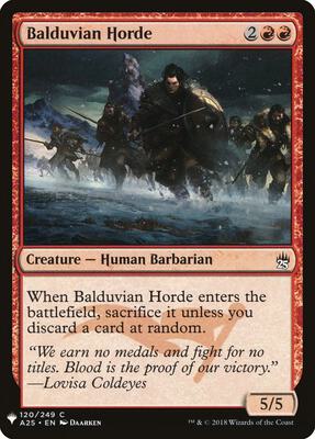 Balduvian Horde card from The List Reprints