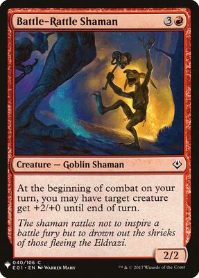 Battle-Rattle Shaman card from The List Reprints