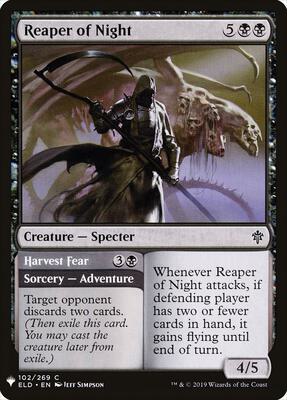 Reaper of Night card from The List Reprints