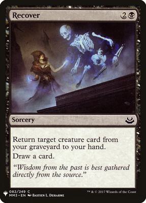 Recover card from The List Reprints