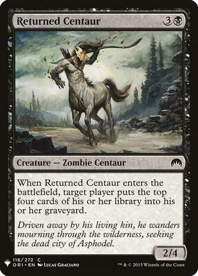 Returned Centaur card from The List Reprints