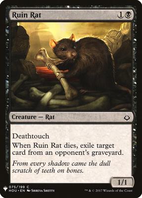 Ruin Rat card from The List Reprints