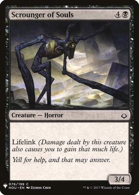 Scrounger of Souls card from The List Reprints