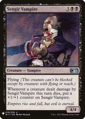 Sengir Vampire card from The List Reprints