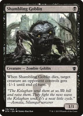 Shambling Goblin card from The List Reprints