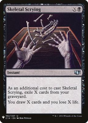 Skeletal Scrying card from The List Reprints