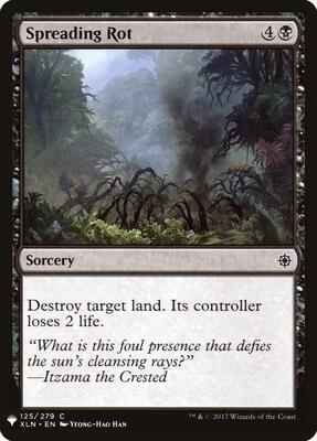 Spreading Rot card from The List Reprints