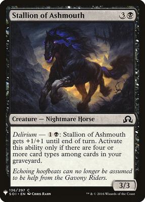 Stallion of Ashmouth card from The List Reprints