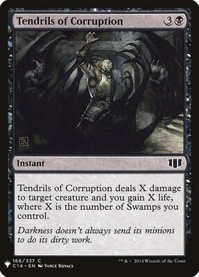 Tendrils of Corruption card from The List Reprints