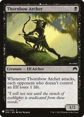 Thornbow Archer card from The List Reprints