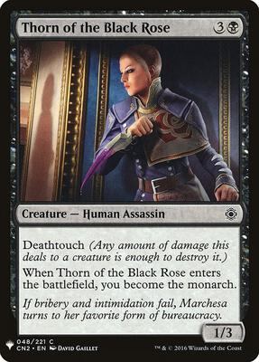 Thorn of the Black Rose card from The List Reprints