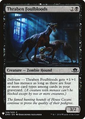 Thraben Foulbloods card from The List Reprints