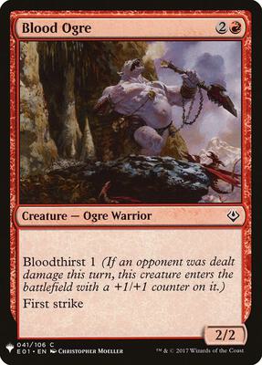 Blood Ogre card from The List Reprints