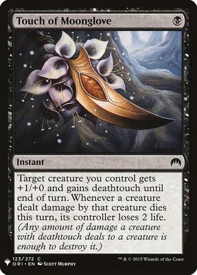 Touch of Moonglove card from The List Reprints