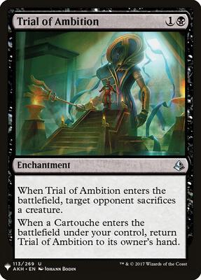 Trial of Ambition card from The List Reprints