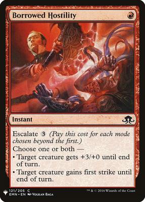 Borrowed Hostility card from The List Reprints