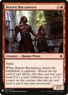 Brazen Buccaneers card from The List Reprints