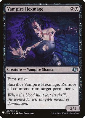 Vampire Hexmage card from The List Reprints