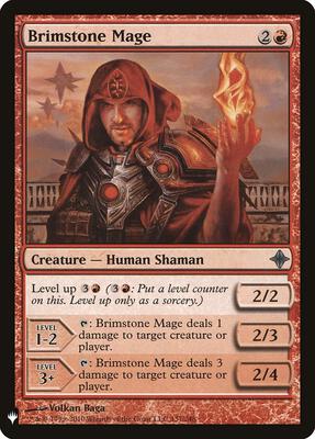 Brimstone Mage card from The List Reprints