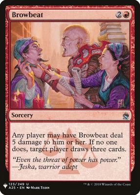 Browbeat card from The List Reprints