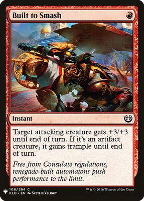 Built to Smash card from The List Reprints