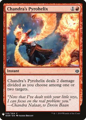 Chandra's Pyrohelix card from The List Reprints