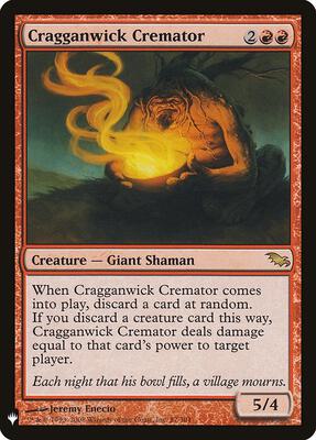 Cragganwick Cremator card from The List Reprints