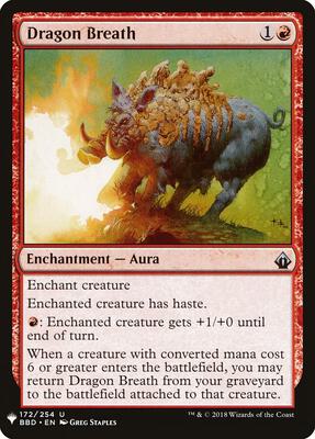 Dragon Breath card from The List Reprints