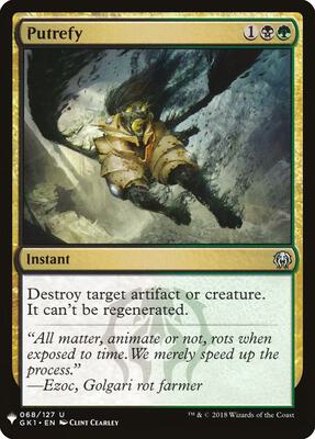 Putrefy (GK1) card from The List Reprints