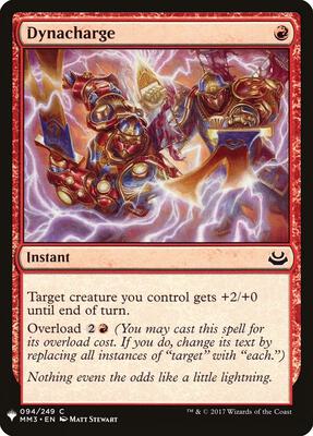 Dynacharge card from The List Reprints