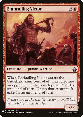 Enthralling Victor card from The List Reprints