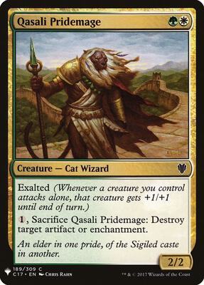 Qasali Pridemage card from The List Reprints