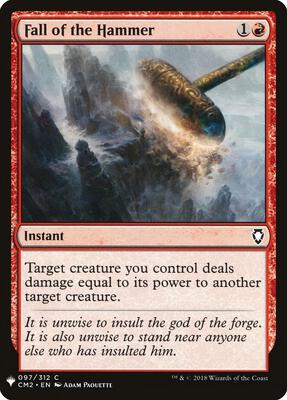 Fall of the Hammer card from The List Reprints