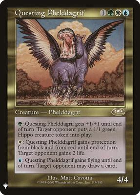 Questing Phelddagrif card from The List Reprints