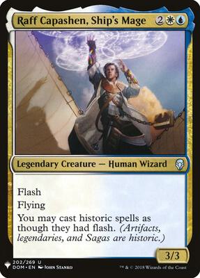 Raff Capashen, Ship's Mage card from The List Reprints