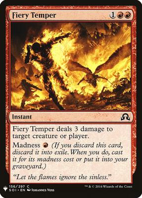 Fiery Temper card from The List Reprints
