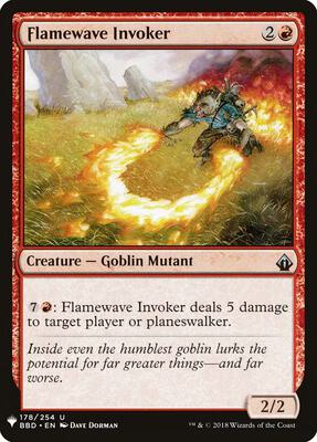 Flamewave Invoker card from The List Reprints