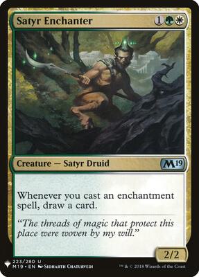 Satyr Enchanter card from The List Reprints